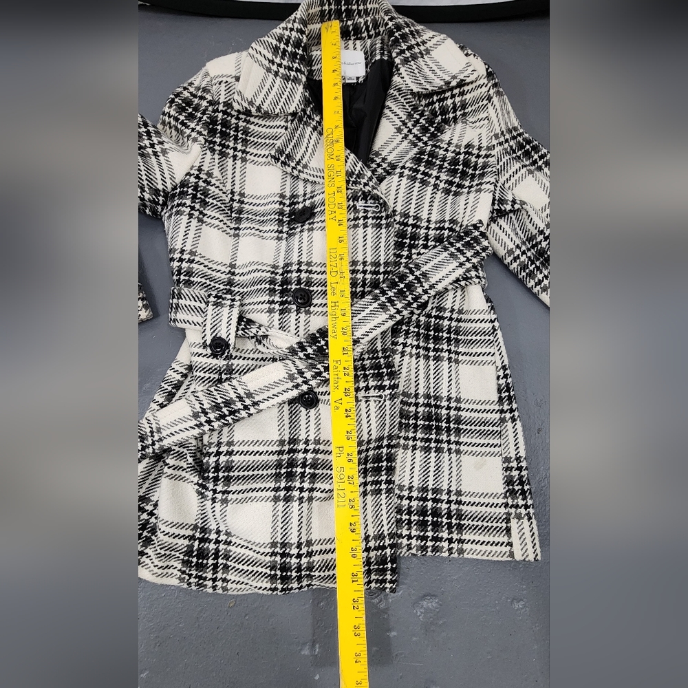 Croft & Barrow Button Coat With Belt Women's Large Petite - Picture 13 of 15